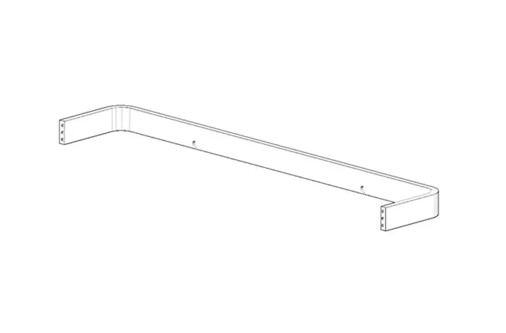 DORNBRACHT Halter für Ablage 700 mm ERSATZTEILE 081771557 704 x 25 x 90 mm Chrom, 081771557-00 Galeriebild 1